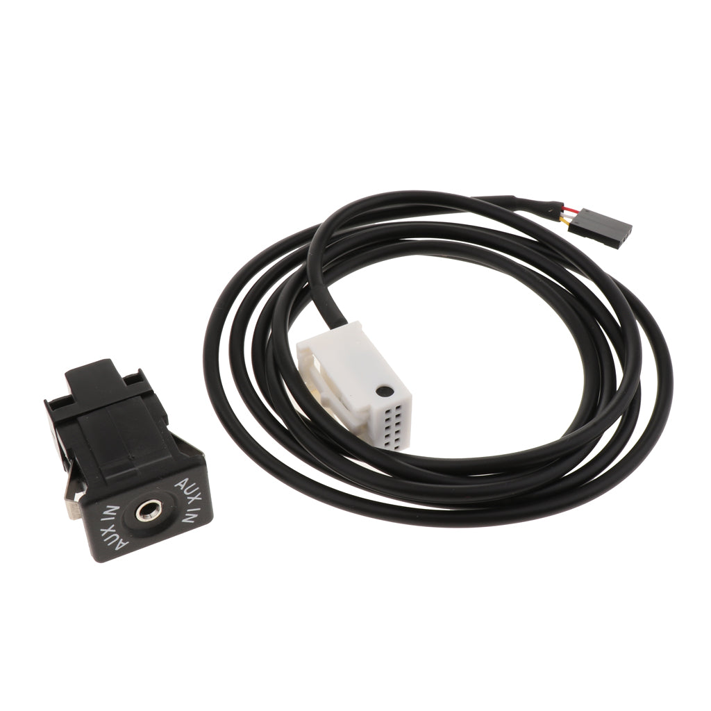 Car USB AUX Switch Socket with Wire Harness Cable Adapter for Mini Cooper R50/R52/R53 2001-2006