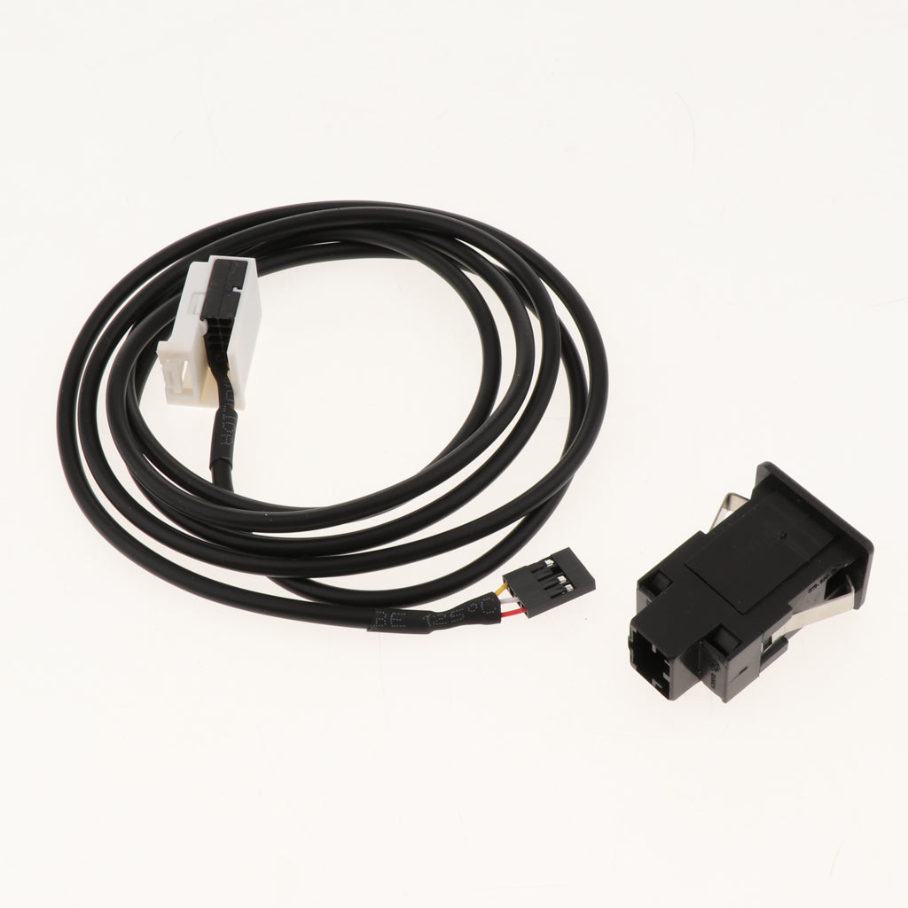 Car USB AUX Switch Socket with Wire Harness Cable Adapter for Mini Cooper R50/R52/R53 2001-2006