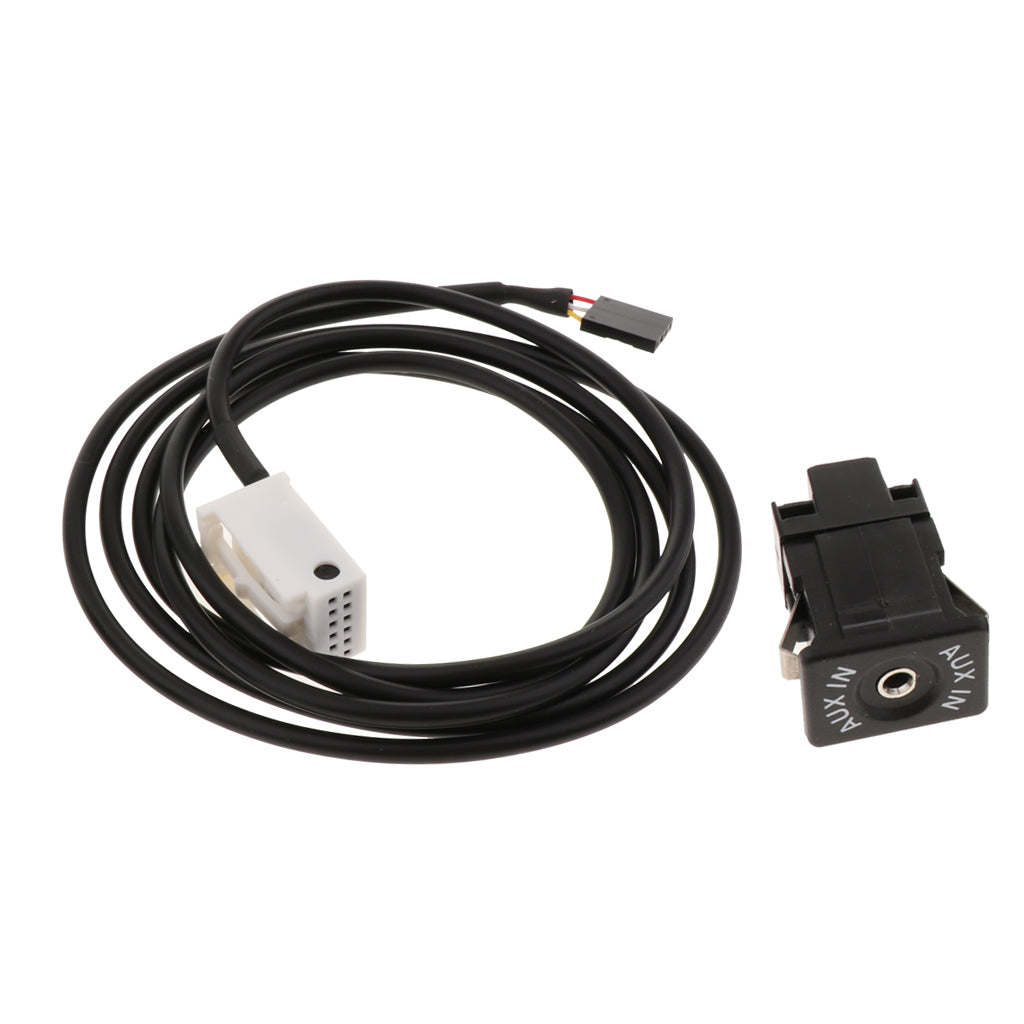 Car USB AUX Switch Socket with Wire Harness Cable Adapter for Mini Cooper R50/R52/R53 2001-2006