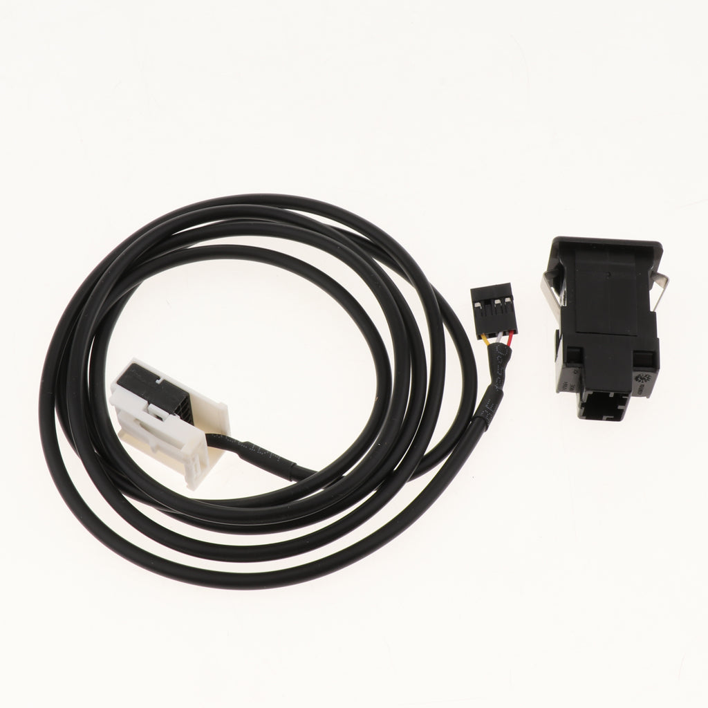 Car USB AUX Switch Socket with Wire Harness Cable Adapter for Mini Cooper R50/R52/R53 2001-2006