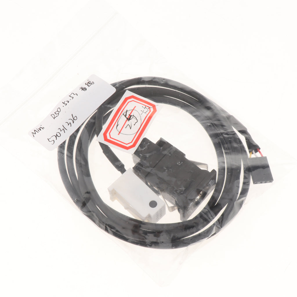 Car USB AUX Switch Socket with Wire Harness Cable Adapter for Mini Cooper R50/R52/R53 2001-2006