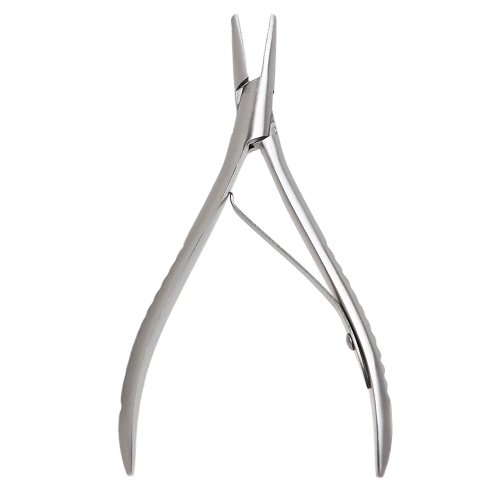 Silver  Stainless Steel Hair Extension Pliers for Micro Nano Ring Flat Shape