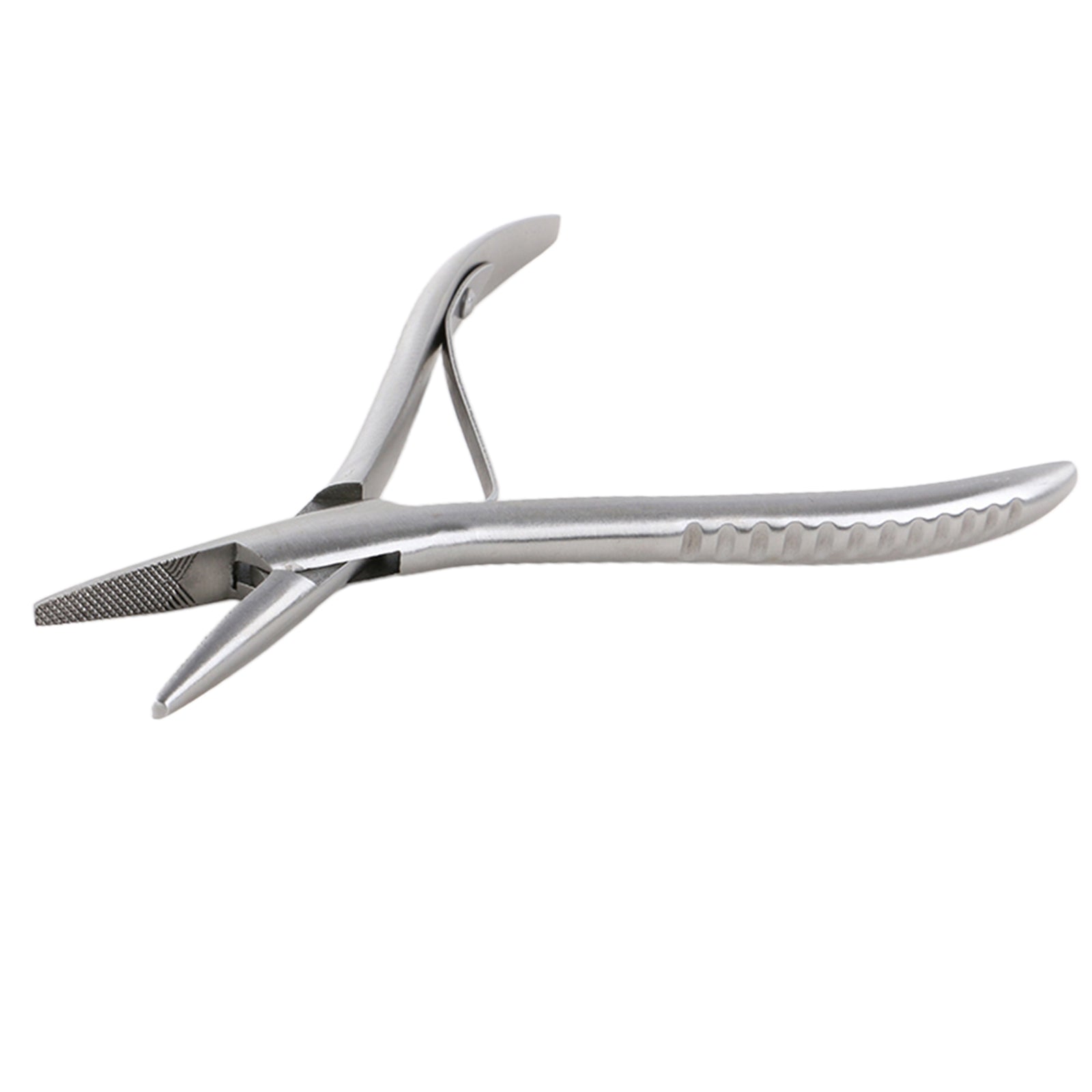 Silver  Stainless Steel Hair Extension Pliers for Micro Nano Ring Flat Shape