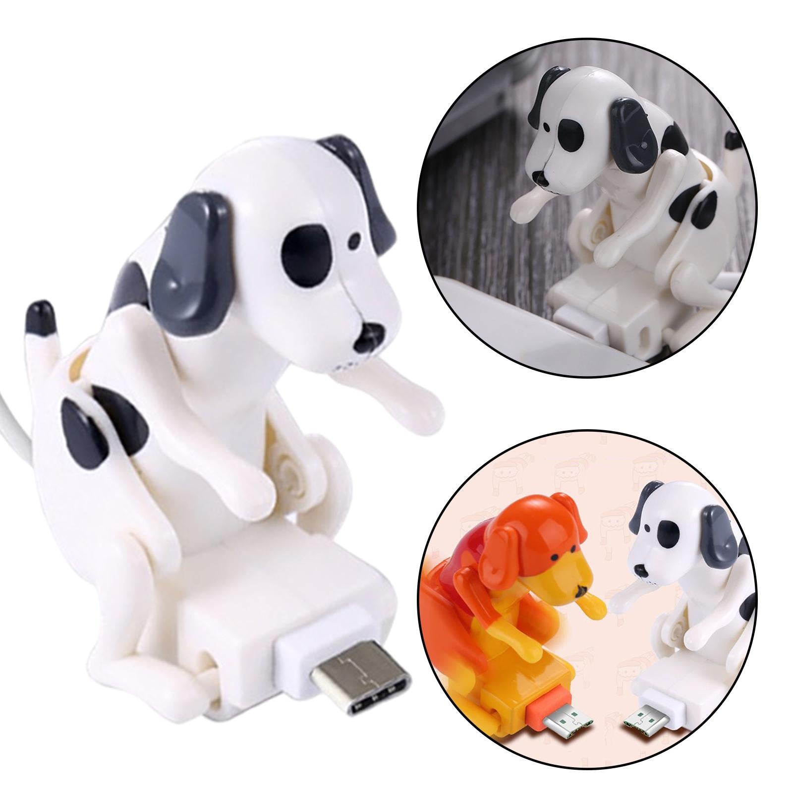 1.2m Funny Humping Spot Dog USB Charging Cable Fast Charger White Type-C