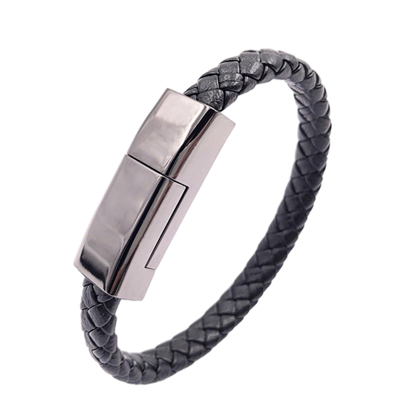 USB Charging Data Cable Mobile Phone Bracelet Wrist Band Chargers Type-C