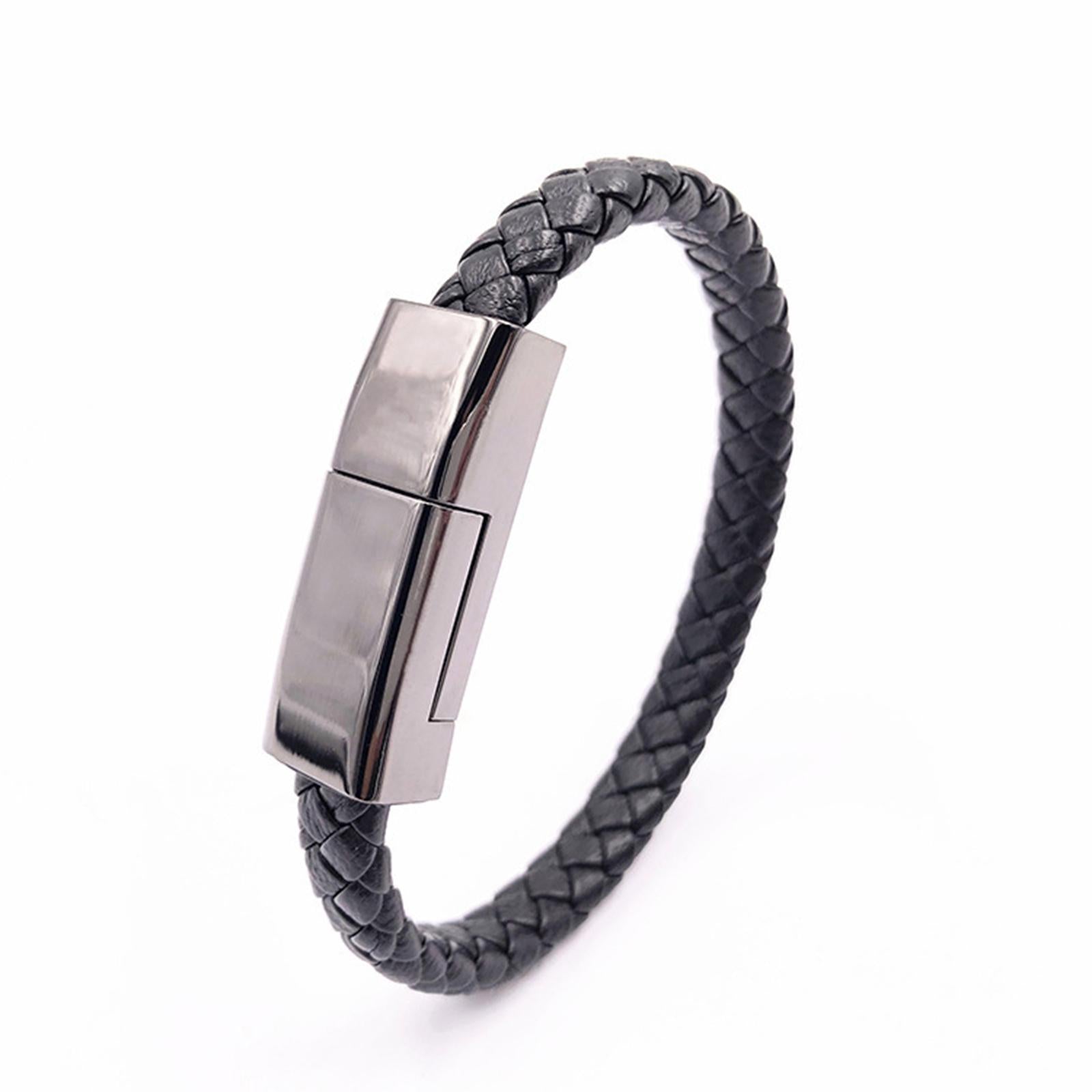 USB Charging Data Cable Mobile Phone Bracelet Wrist Band Chargers Type-C