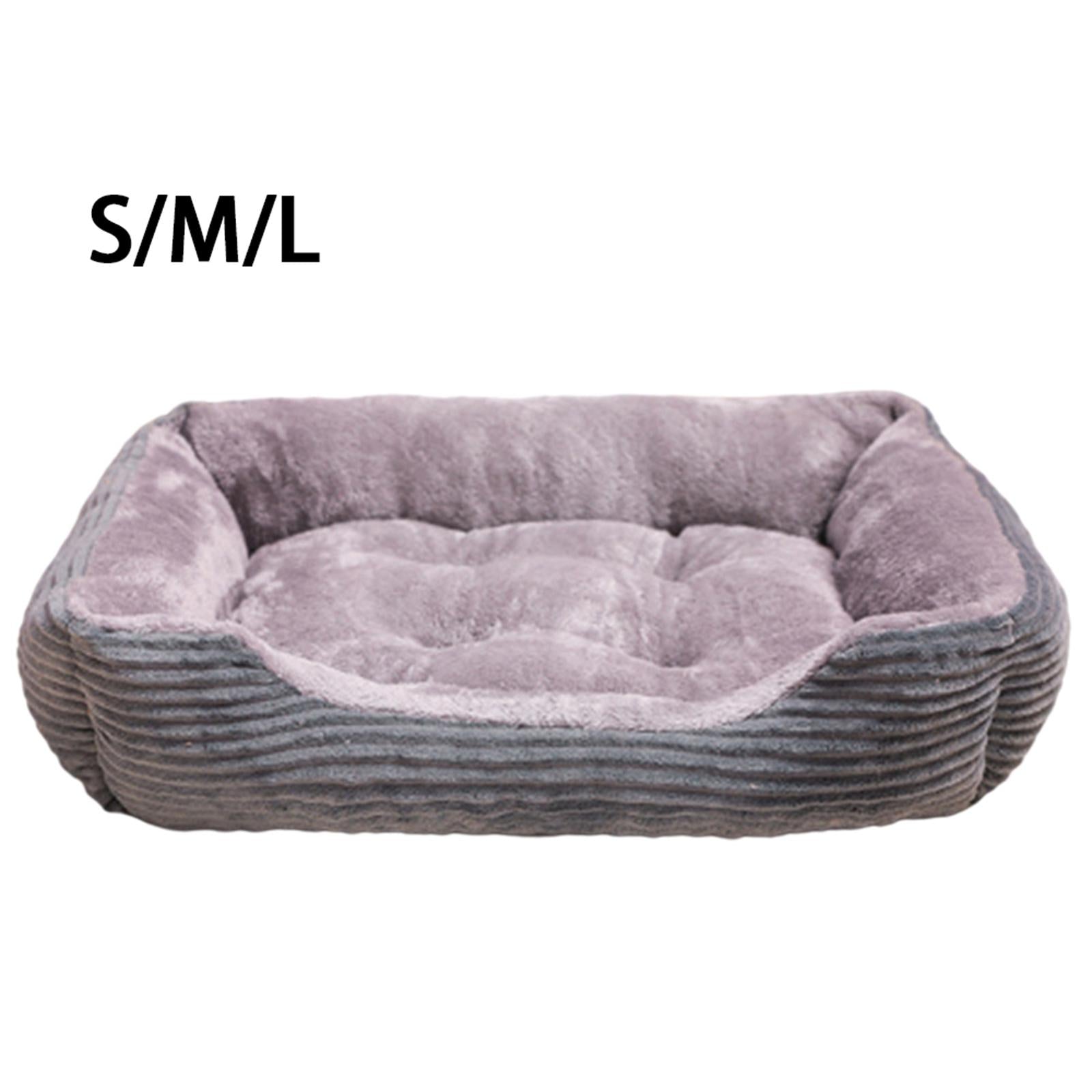 Pet Dog Cat Bed Winter Sleeping Comfy Removable Cushion Bed House House S