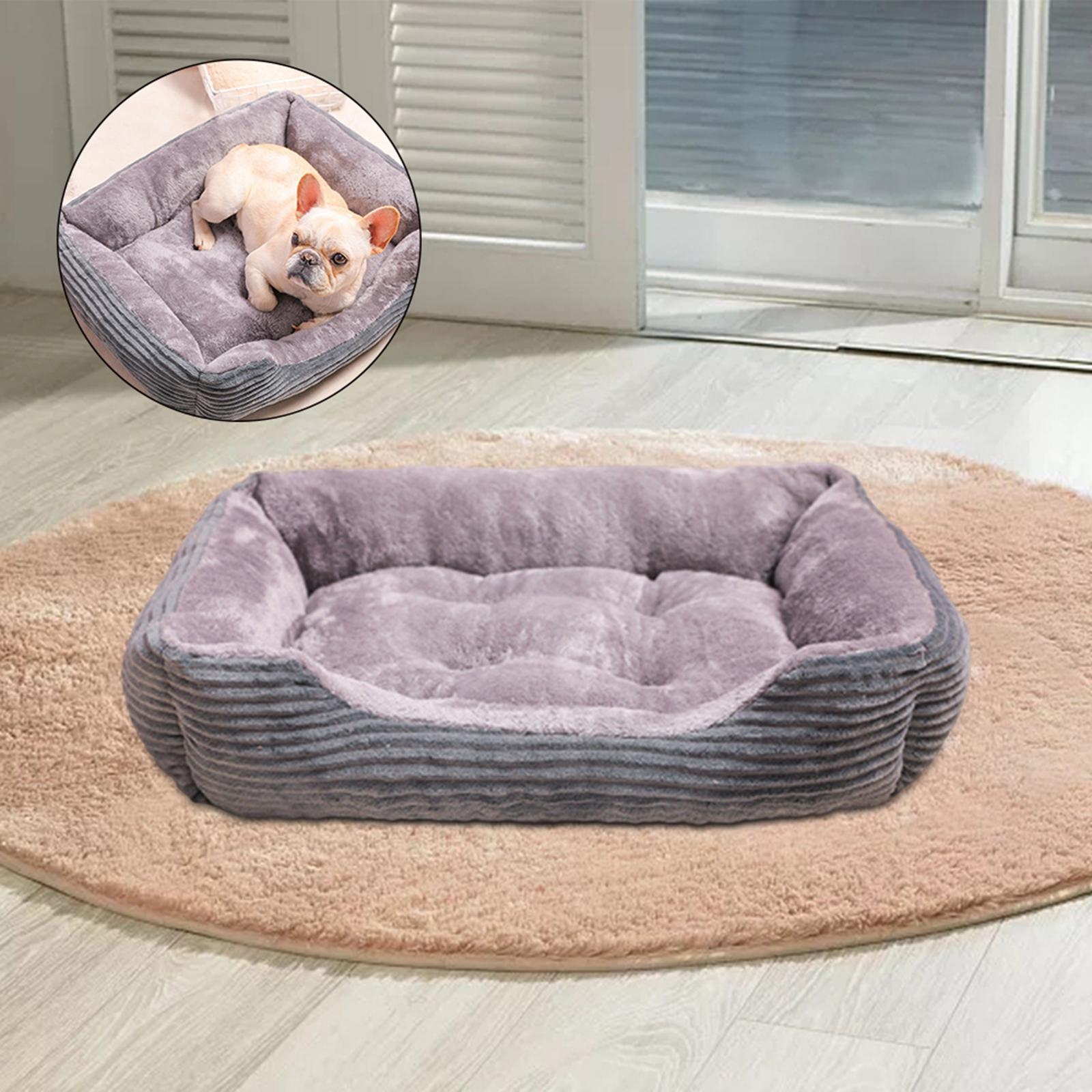 Pet Dog Cat Bed Winter Sleeping Comfy Removable Cushion Bed House House S