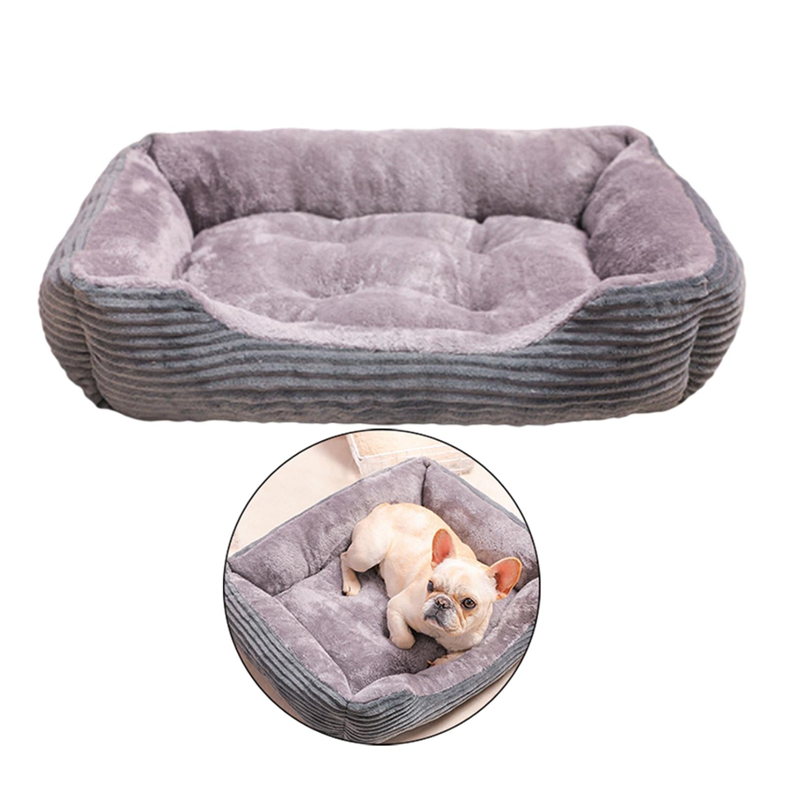 Pet Dog Cat Bed Winter Sleeping Comfy Removable Cushion Bed House House S