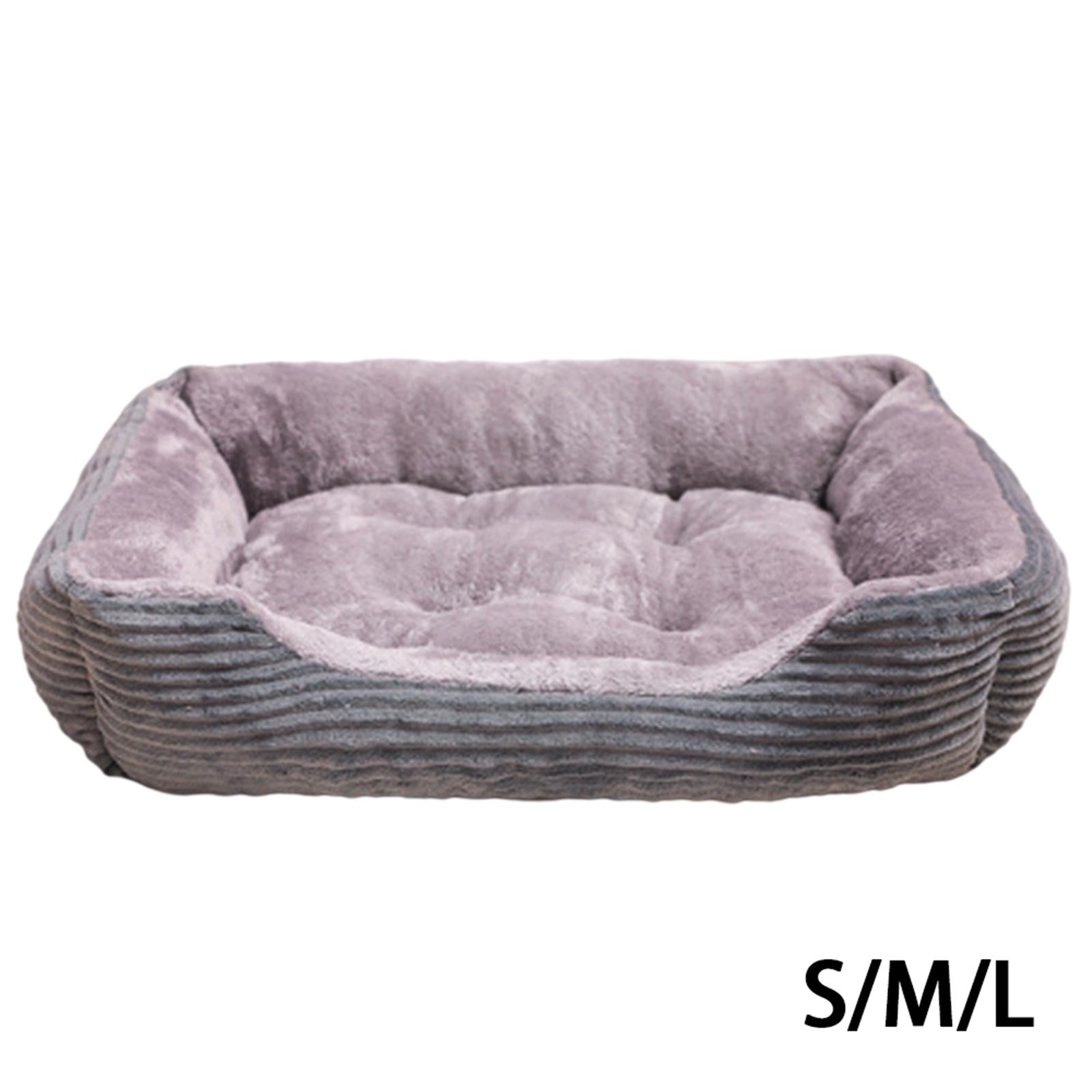 Pet Dog Cat Bed Winter Sleeping Comfy Removable Cushion Bed House House S