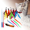 Funny Cat Feather Teaser Wand Toys with 10 Refills Training Toy Pet Supplies