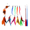 Funny Cat Feather Teaser Wand Toys with 10 Refills Training Toy Pet Supplies