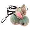 Cat Rabbit Toy Hanging Retractable Plush Exerciser Funny Cat Toys for Window Gray