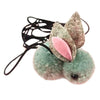 Cat Rabbit Toy Hanging Retractable Plush Exerciser Funny Cat Toys for Window Gray