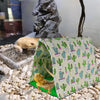 Reptile Hide Bed Rest for Chameleons Terrarium Habitat Decor Accessories Green Cactus