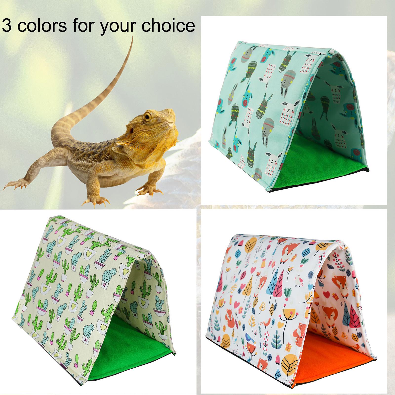 Reptile Hide Bed Rest for Chameleons Terrarium Habitat Decor Accessories Green Cat