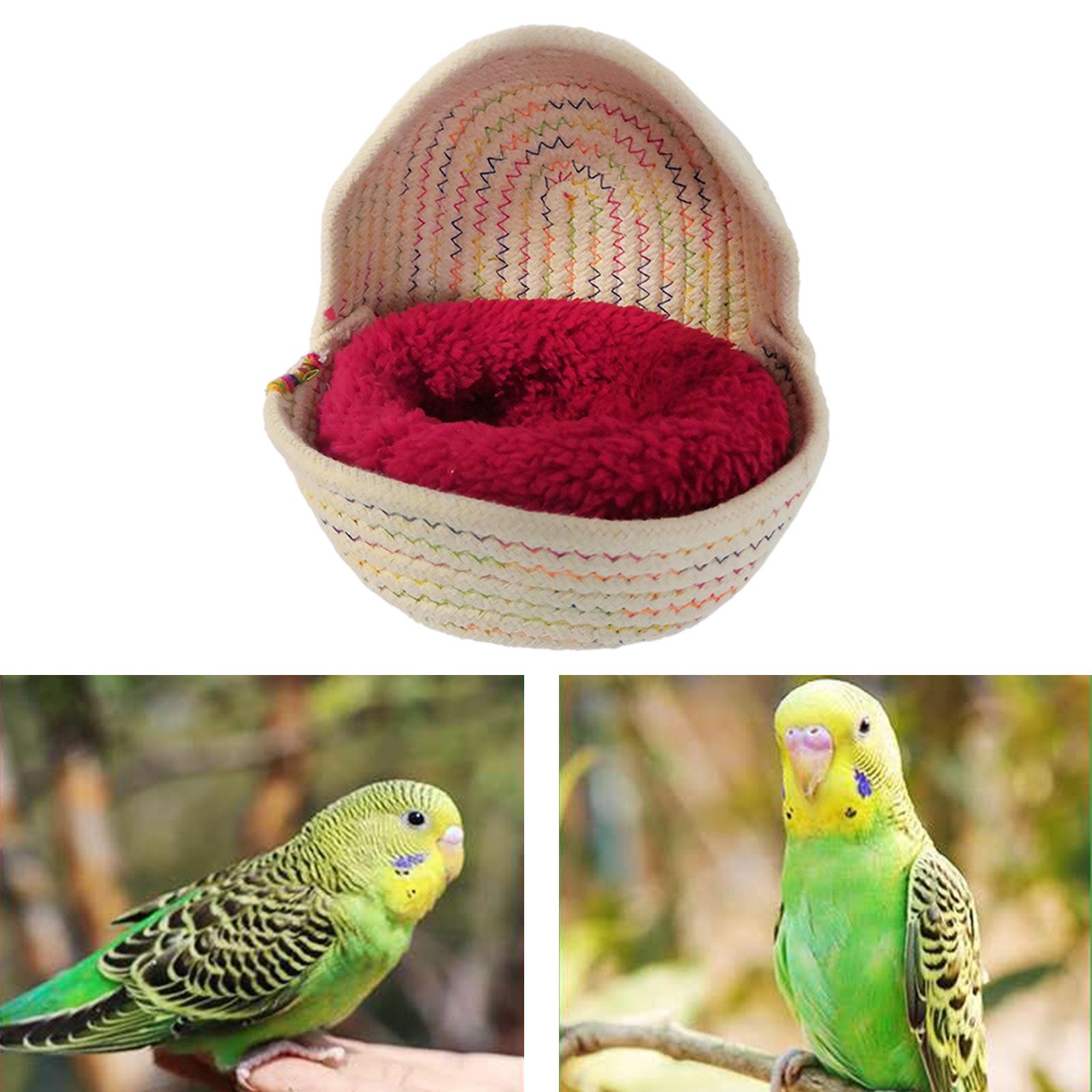 Pet Bird Cotton Nest Cage Soft Warm Tent Parrot Swing Toys Cockatiel Budgie