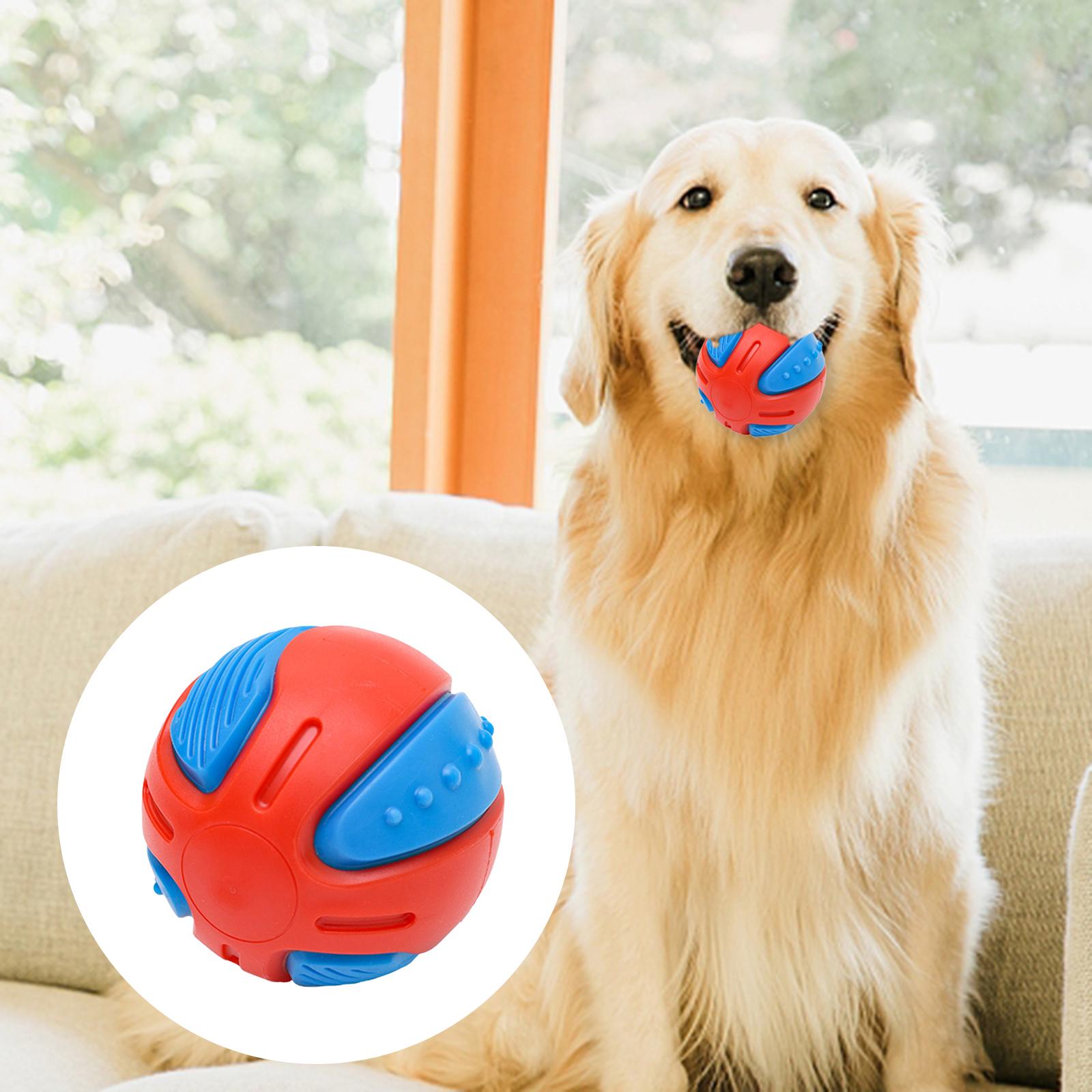 Dog Squeaky Balls Fun Training Indestructible Tooth Cleaning Puppy  8cm