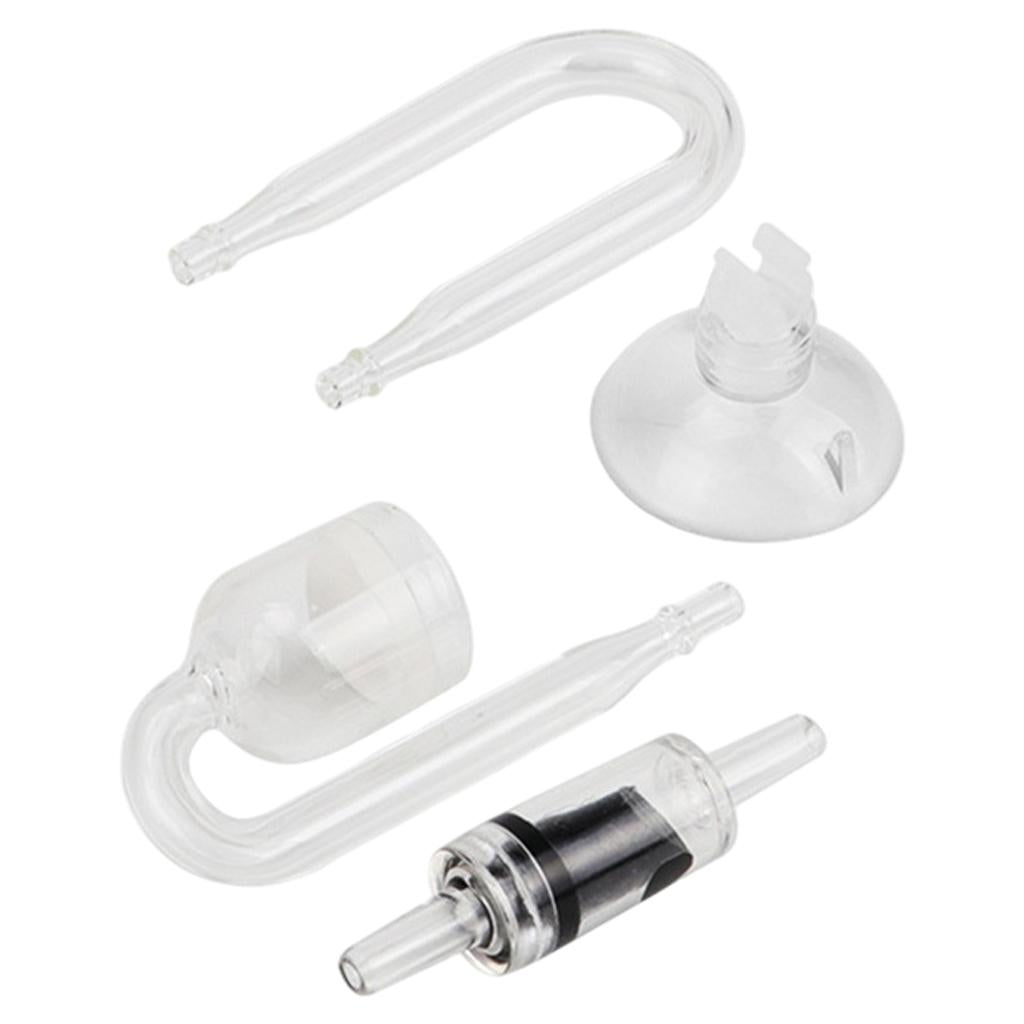 Glass Aquarium CO2 Diffuser Atomiser Connecting Tube Kit for Planted Tank