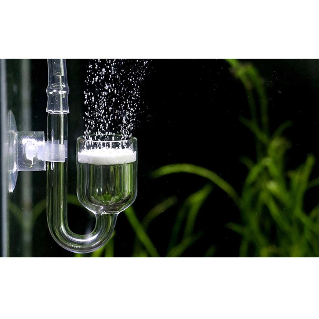 Glass Aquarium CO2 Diffuser Atomiser Connecting Tube Kit for Planted Tank