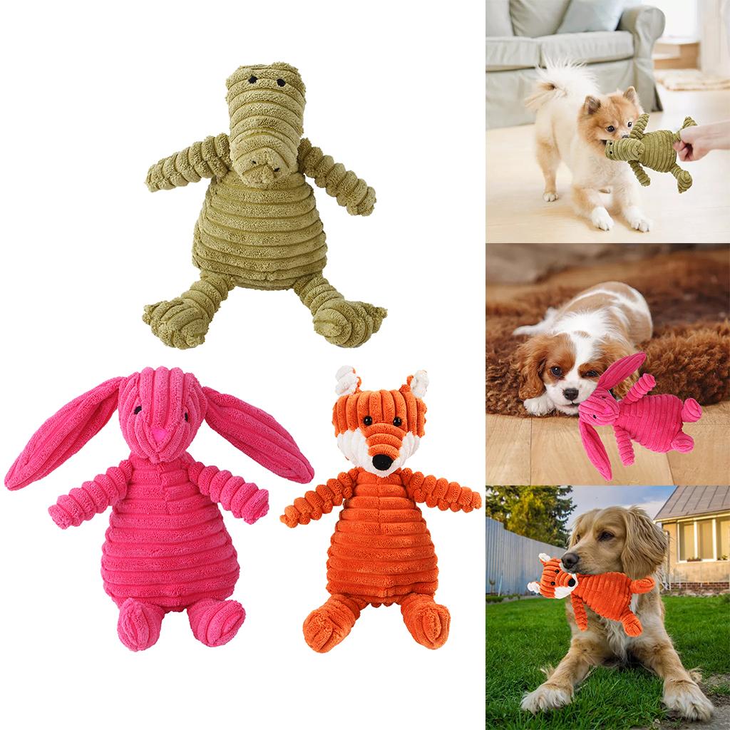 Cute Pet Dog Chew Toy Squeaky Soft Plush Play Sound Puppy Teeth Toys Crocodile