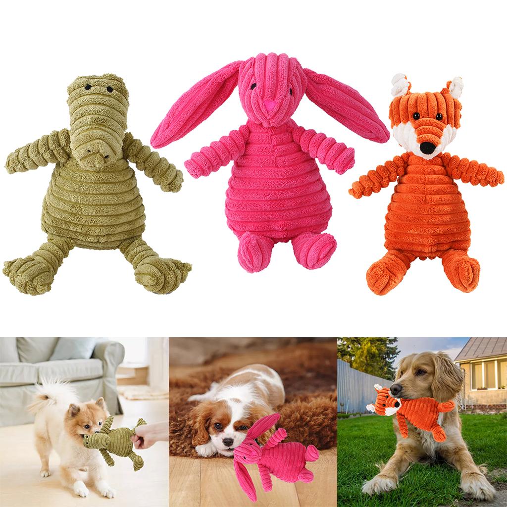 Cute Pet Dog Chew Toy Squeaky Soft Plush Play Sound Puppy Teeth Toys Crocodile