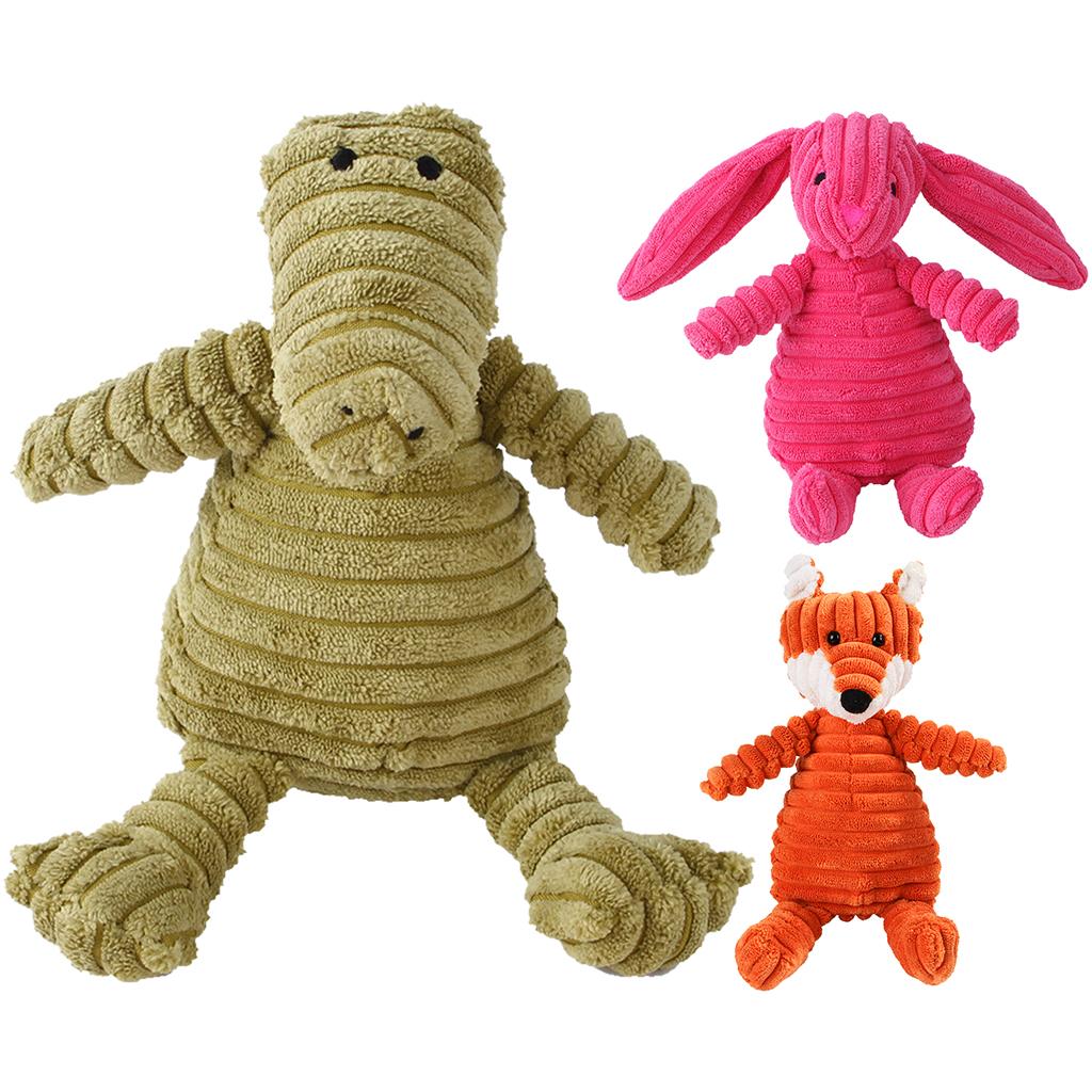 Cute Pet Dog Chew Toy Squeaky Soft Plush Play Sound Puppy Teeth Toys Crocodile