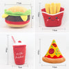 Dog Squeaky Toy Durable Funny Reducing Boredom Fast Food Shape Hamburger