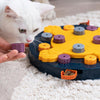 Pet Dog Puzzle Game IQ Training Toy Interactive Food Dispensing Puzzle Plate Blue