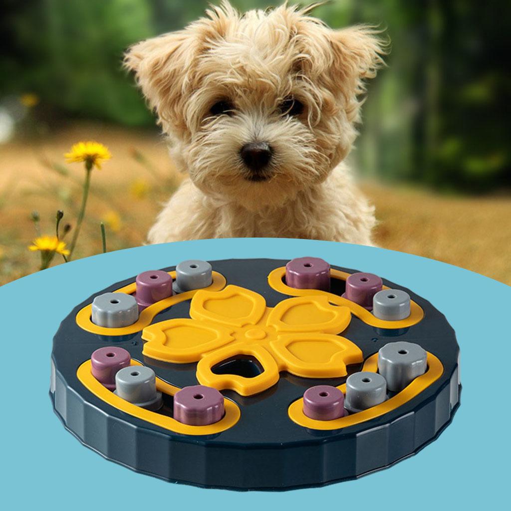 Puzzle Dog Toy Hide Treats Interactive Dog Game Dog Bowl Treats Pet Blue