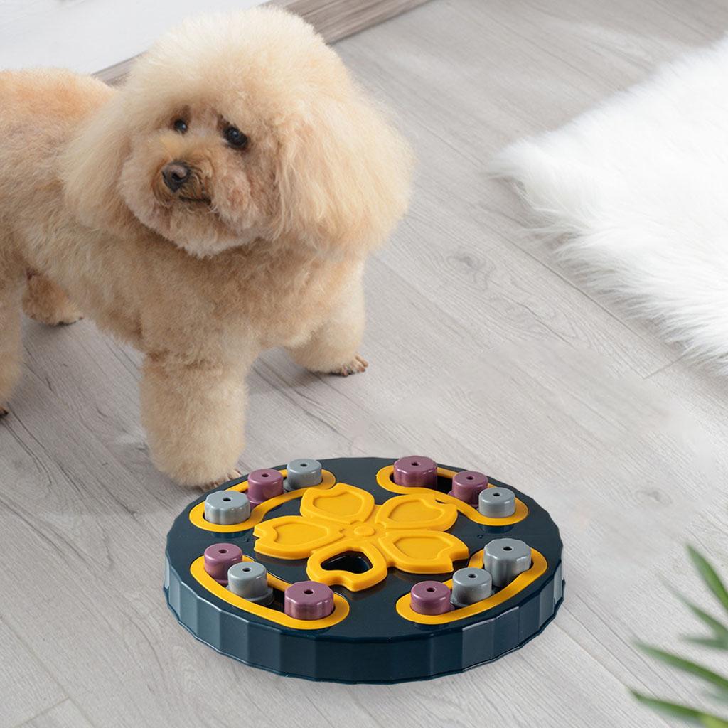 Puzzle Dog Toy Hide Treats Interactive Dog Game Dog Bowl Treats Pet Blue