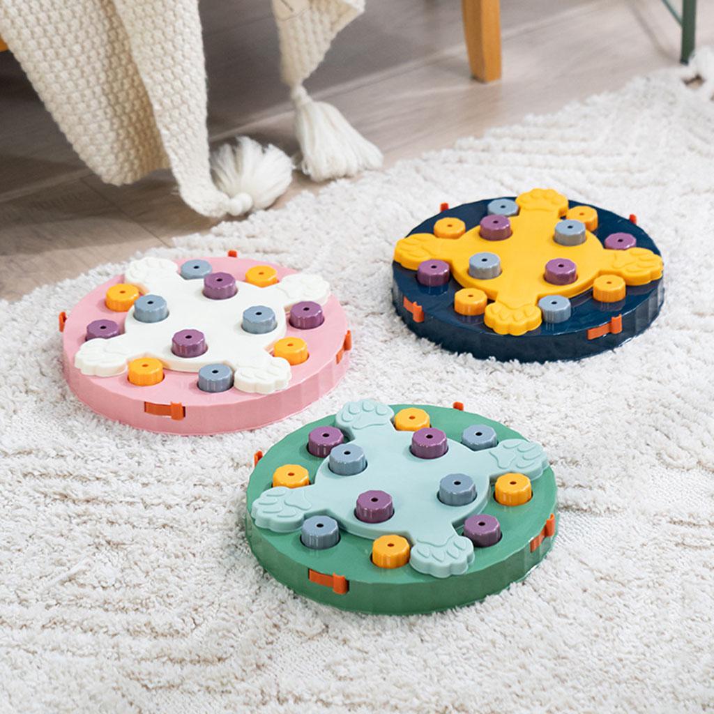 Puzzle Dog Toy Hide Treats Interactive Dog Game Dog Bowl Treats Pet Pink