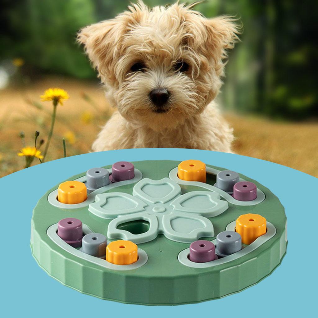 Puzzle Dog Toy Hide Treats Interactive Dog Game Dog Bowl Treats Pet Green