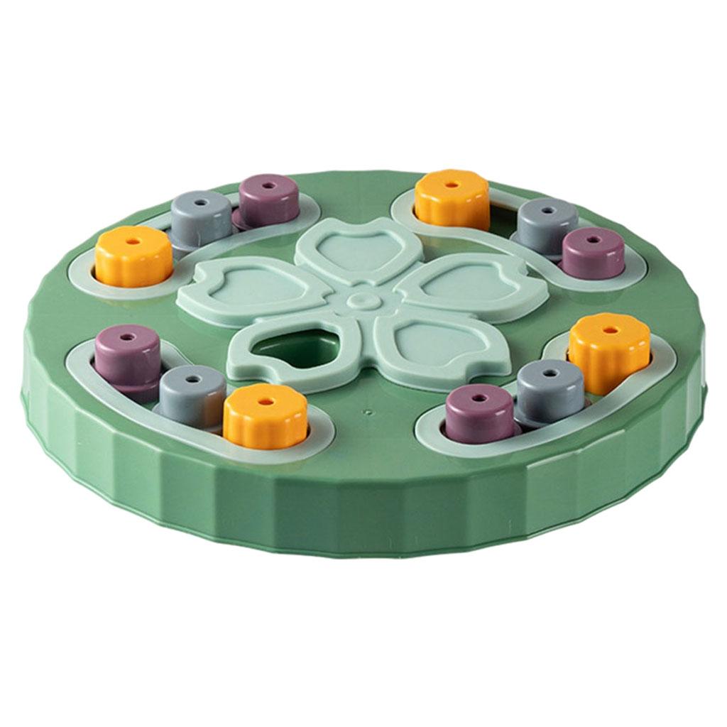 Puzzle Dog Toy Hide Treats Interactive Dog Game Dog Bowl Treats Pet Green