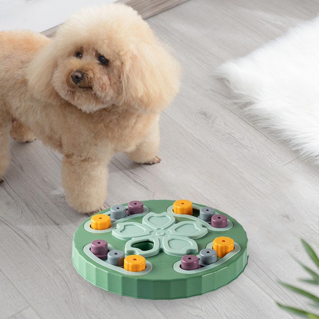 Puzzle Dog Toy Hide Treats Interactive Dog Game Dog Bowl Treats Pet Green