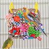 Wooden Pet Bird Foraging Wall Toy Parrot Chewing Toy for Budgie Finches