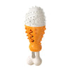 Pet Dog Chew Toys Indestructible for Aggressive Chewers Toothbrush orange