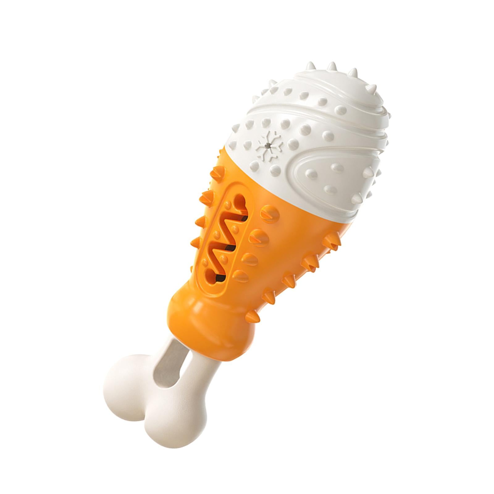 Pet Dog Chew Toys Indestructible for Aggressive Chewers Toothbrush orange