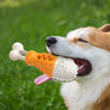 Pet Dog Chew Toys Indestructible for Aggressive Chewers Toothbrush orange