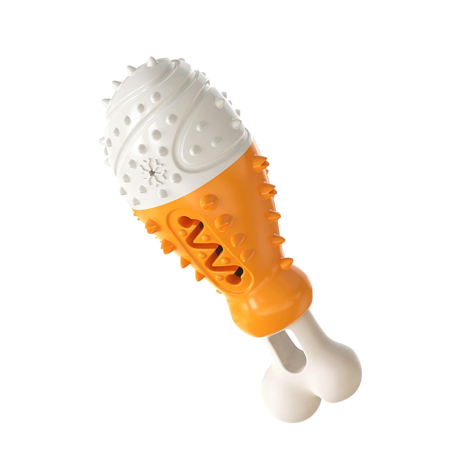 Pet Dog Chew Toys Indestructible for Aggressive Chewers Toothbrush orange