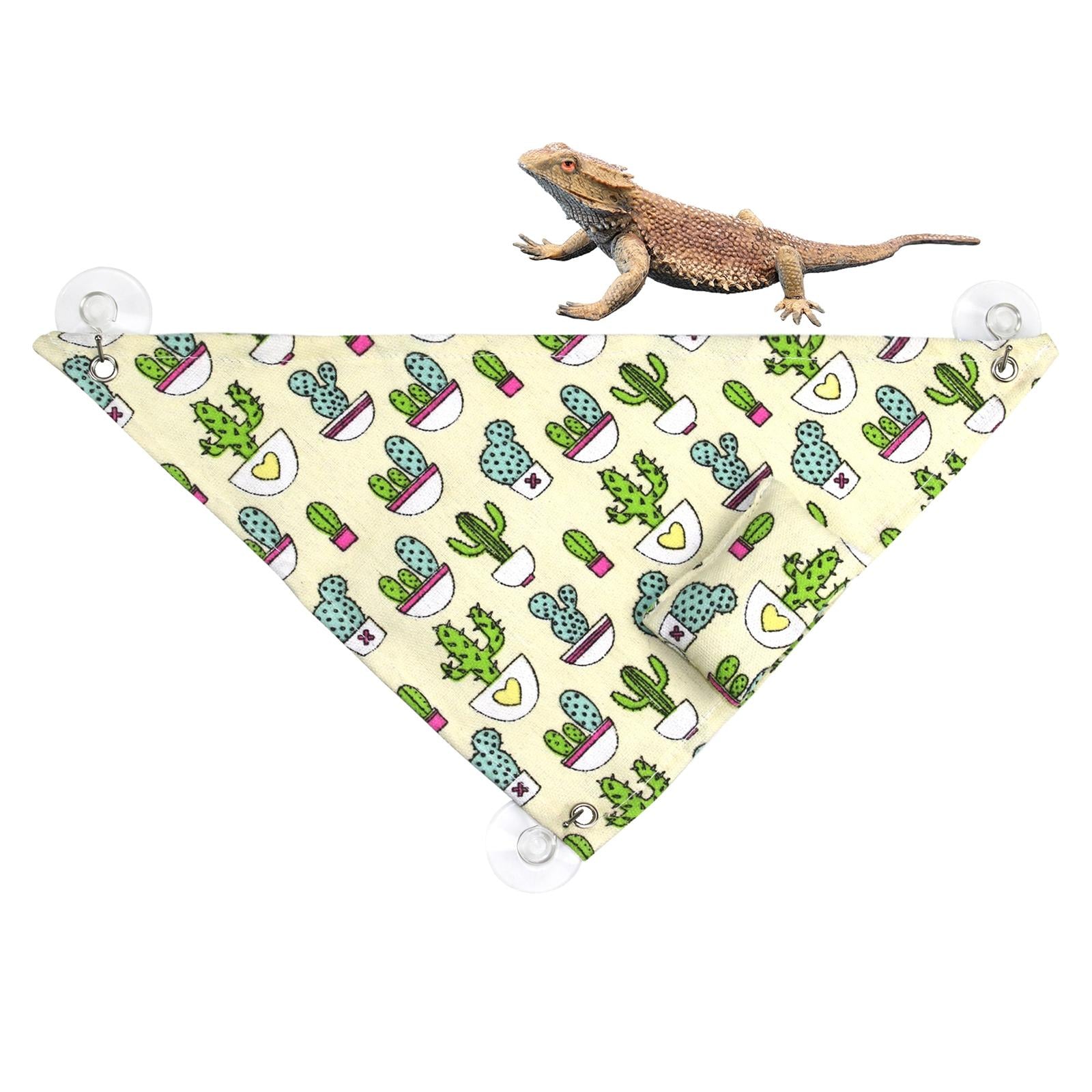 Reptile Hammock W/ Pillow Lounger Ladder Lizard Accessories Rat Playing Toys