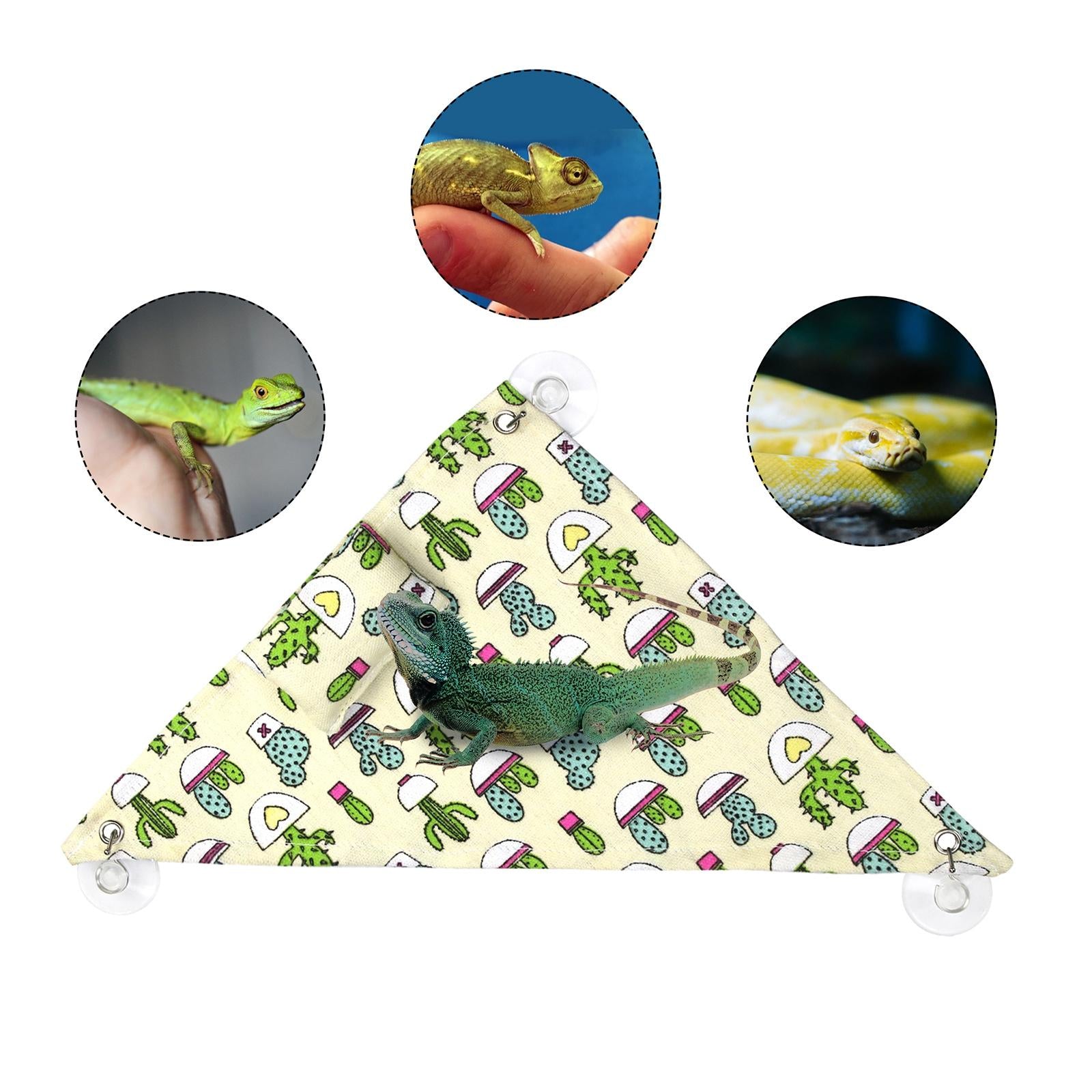 Reptile Hammock W/ Pillow Lounger Ladder Lizard Accessories Rat Playing Toys