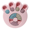 Dog Food Feeder Pet Puzzle Activity Toys Game Training Bowl Interactive Play Paw Pink