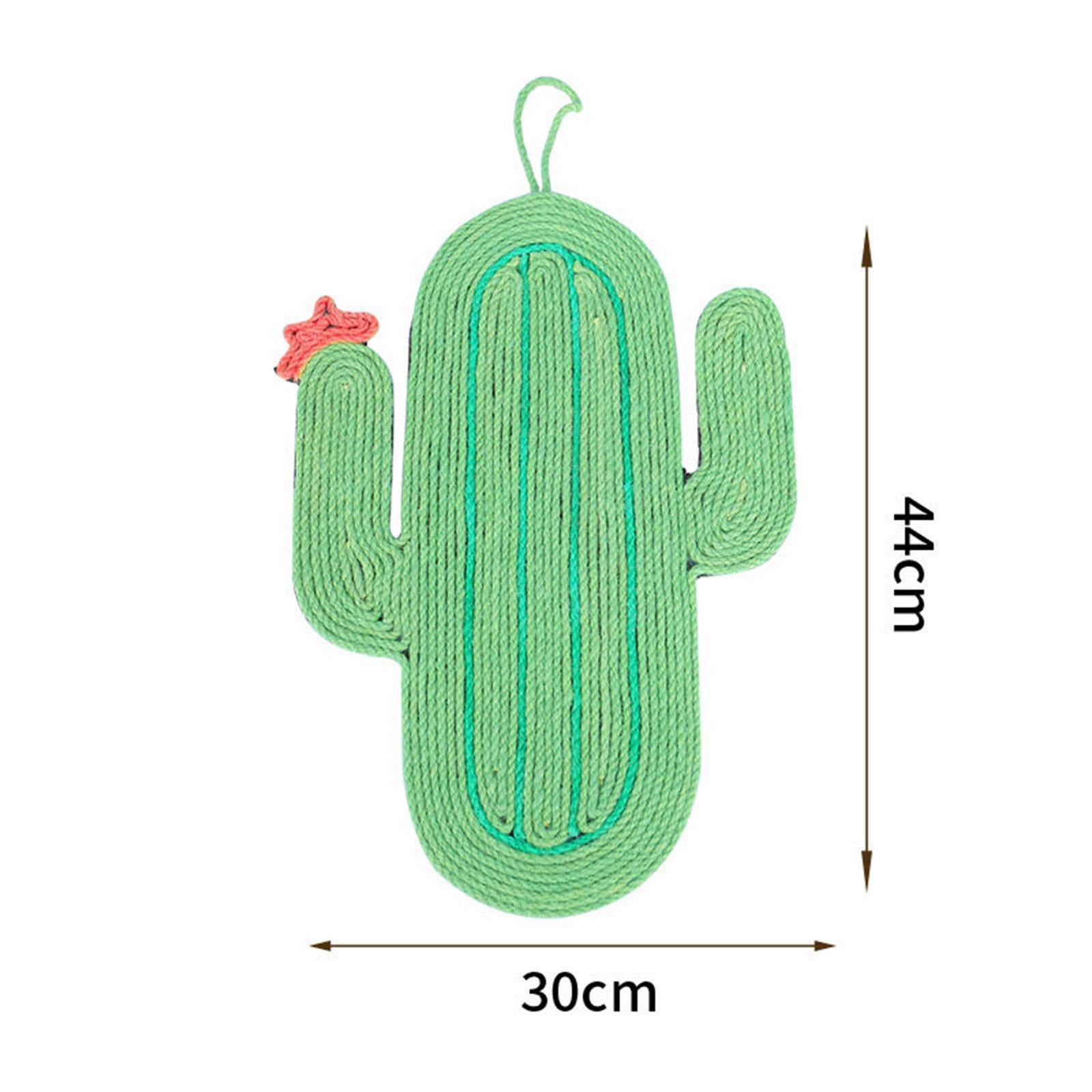 Sisal Cat Scratcher Cactus Wall Hanging Non-Slip Floor for Protect Carpets