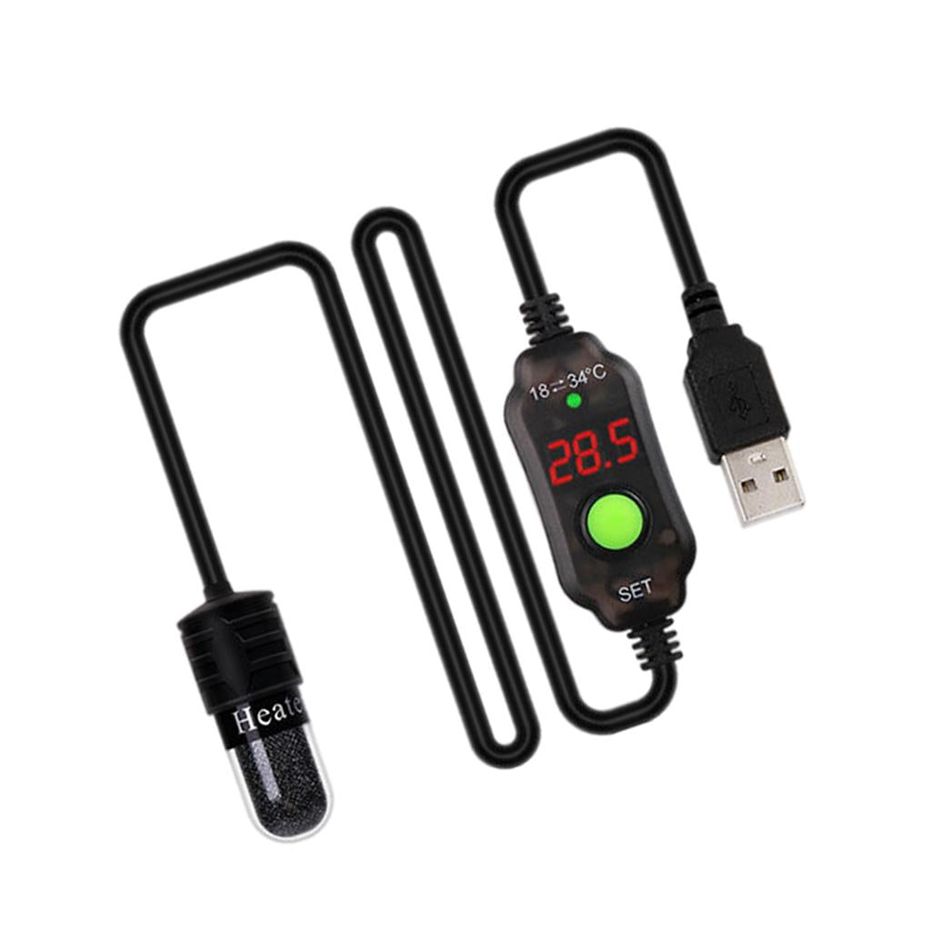 Fish Tank Heating Rod Mini Small Aquarium Heater Digital Display