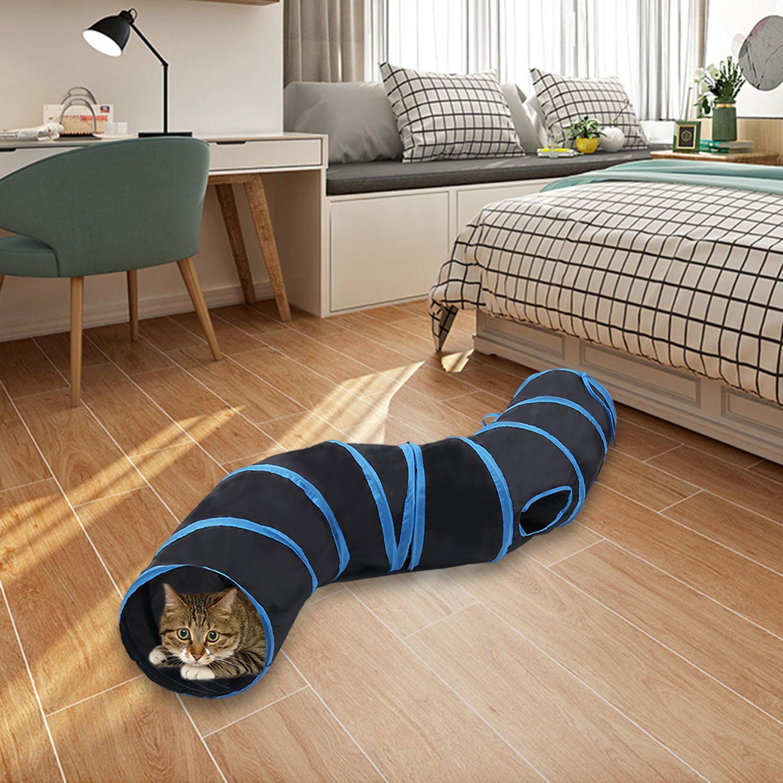 Portable Interactive Toy Collapsible Cat Tunnel for Small Animals Puppy