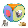 Cat Cube Collapsible 3 Peek Holes Flexible Lightweight for Indoor Home