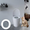 Cat Toilet Trainer Cat Litter Tray Box Training Cleaning Kit grey netto