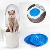 Cat Toilet Trainer Cat Litter Tray Box Training Cleaning Kit blue netto