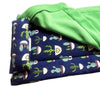 Reptile Sleeping Bag with Pillow and Blanket Bearded Dragon Hideout Habitat Blue and Green